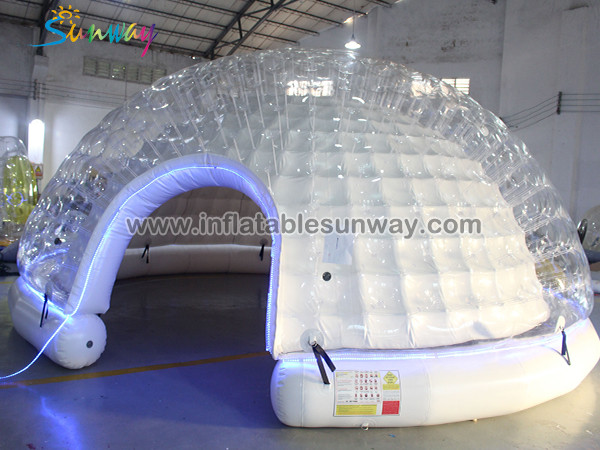 Inflatable clear dome
